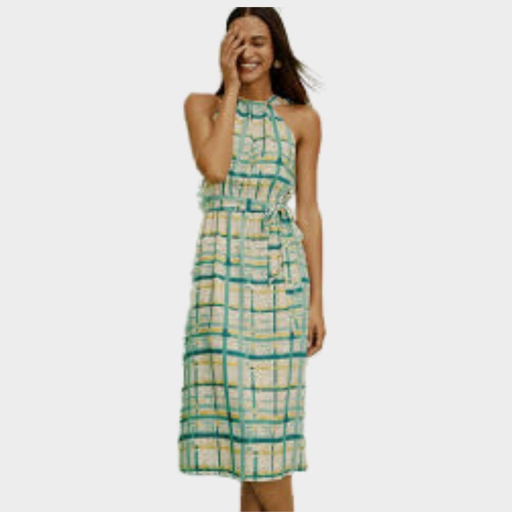 ANN TAYLOR Women's Maxi Dress Green Size 4